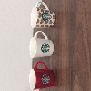 (3) Starbucks Espresso Mugs Cups 3 oz